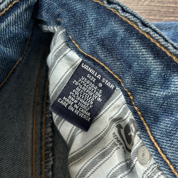 Vanilla Star Real Cheeky Distressed High Rise Medium Wash Jeans Juniors Size 9 - Picture 4 of 11